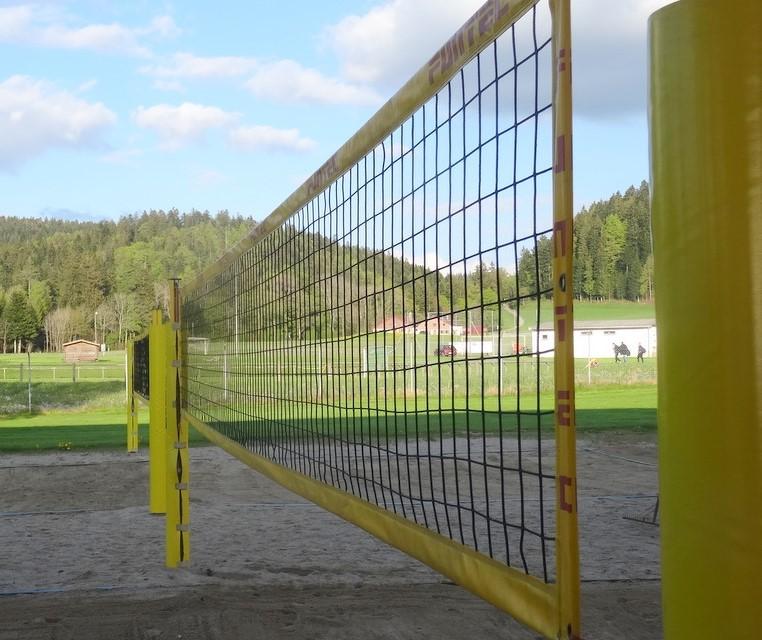 Les terrains de beach sont prêts.